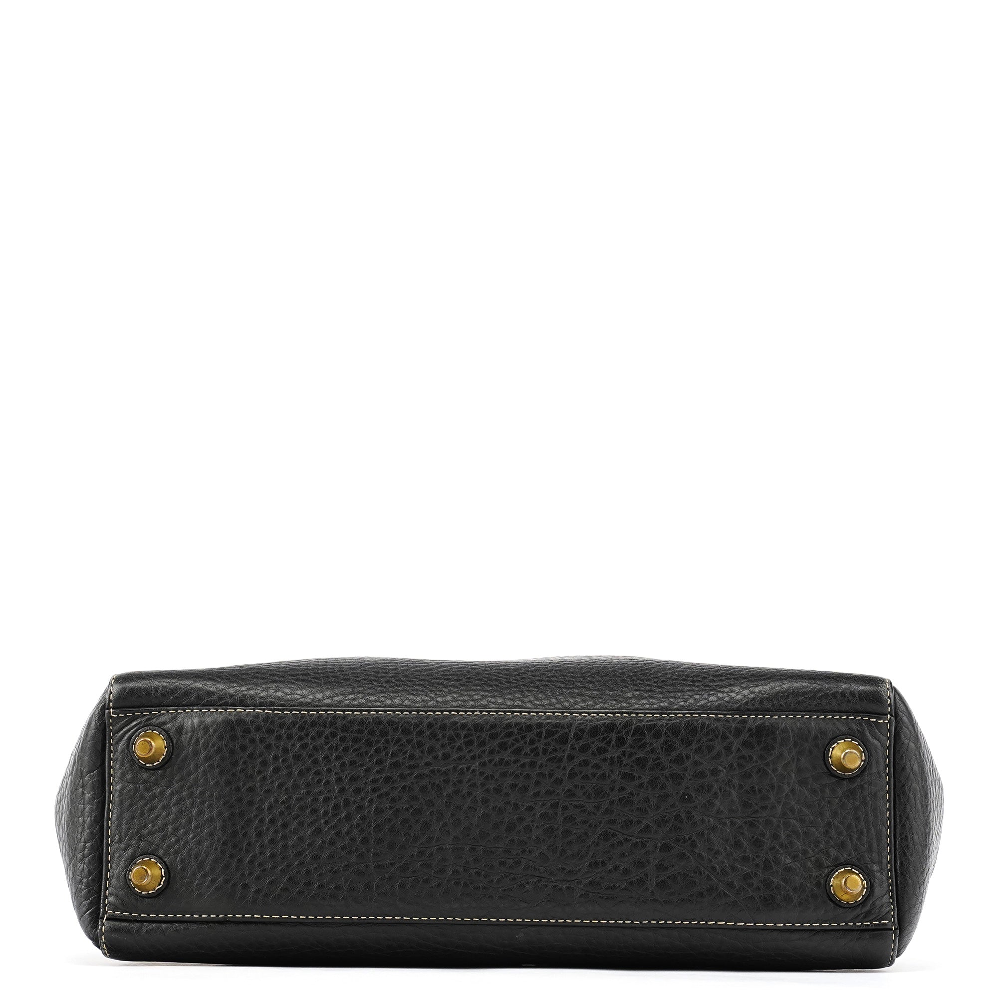 Coach F10212 Black Leather Tote Bag