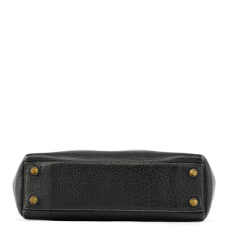 Coach F10212 Black Leather Tote Bag