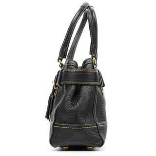 Coach F10212 Black Leather Tote Bag