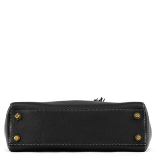 Coach F10212 Black Pebbled Leather Hamptons Tote Bag