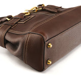 Coach F10212 Brown Pebbled Leather Hamptons Tote Bag
