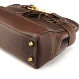 Coach F10212 Brown Pebbled Leather Hamptons Tote Bag