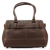 Coach F10212 Brown Pebbled Leather Hamptons Tote Bag