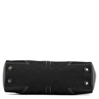 Coach F10245 Black Signature Hamptons Tote Bag