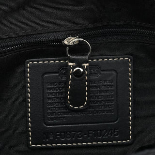 Coach F10245 Black Signature Hamptons Tote Bag