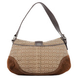 Coach F10926 Beige Brown Suede Soho Shoulder Bag