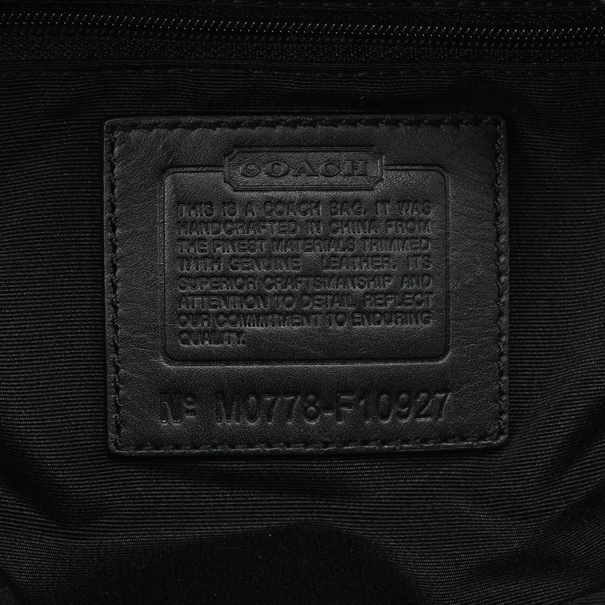 Coach F10927 Grey Black Signature Soho Tote Bag