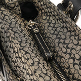 Coach F10927 Grey Black Signature Soho Tote Bag