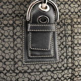 Coach F10927 Grey Black Signature Soho Tote Bag