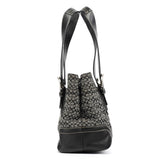 Coach F10927 Grey Black Signature Soho Tote Bag