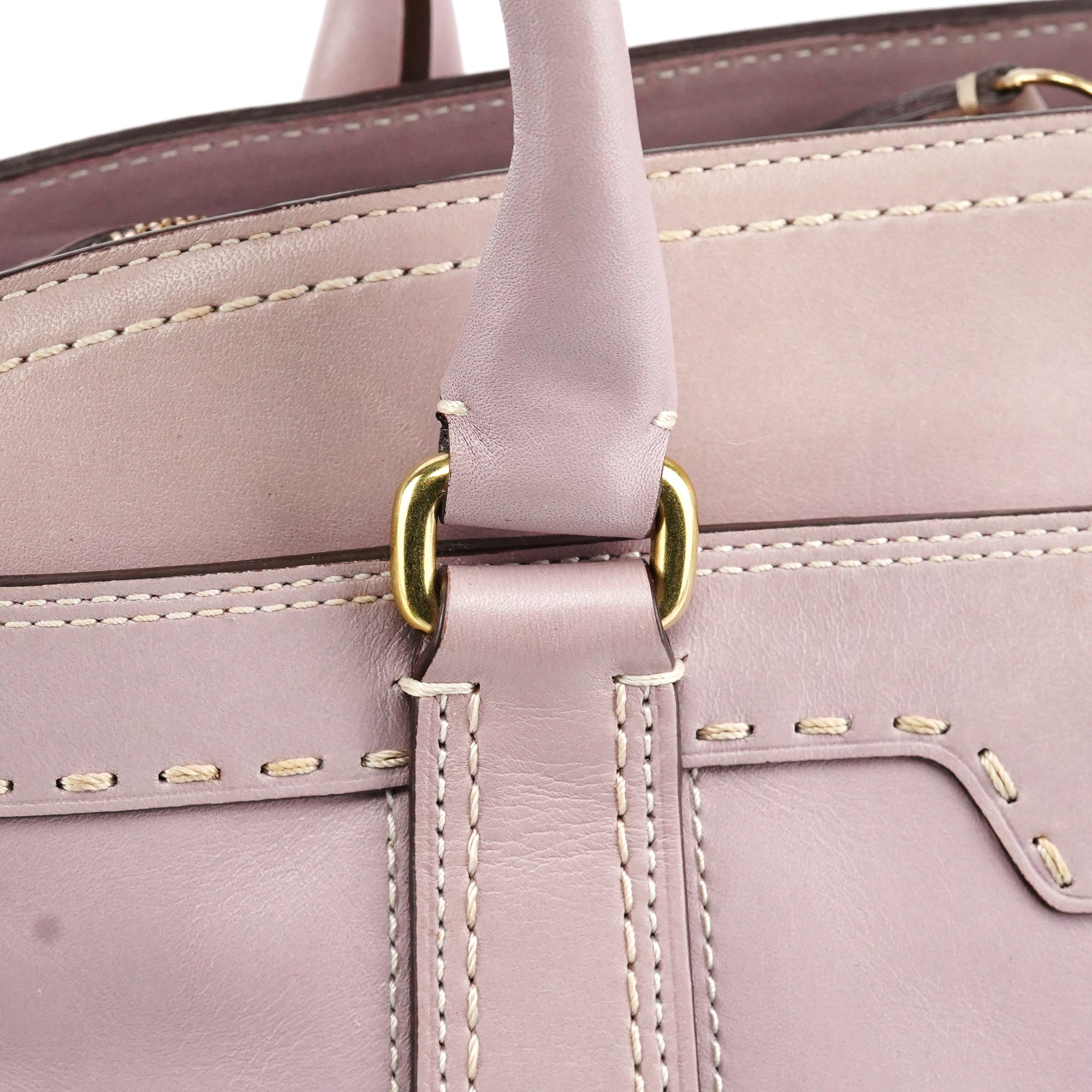 Coach F11540 Lilac Leather Turnlock Shoulder Bag
