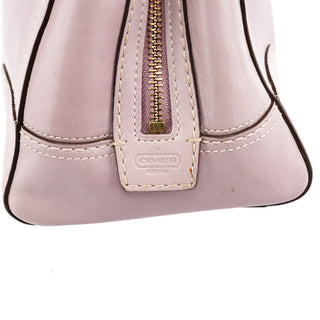 Coach F11540 Lilac Leather Turnlock Shoulder Bag