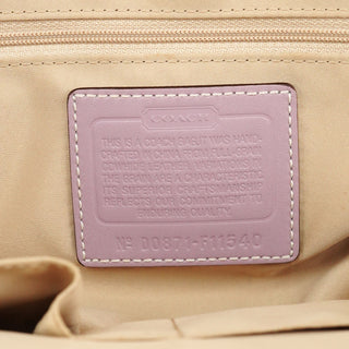 Coach F11540 Lilac Leather Turnlock Shoulder Bag