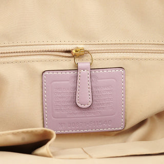 Coach F11540 Lilac Leather Turnlock Shoulder Bag