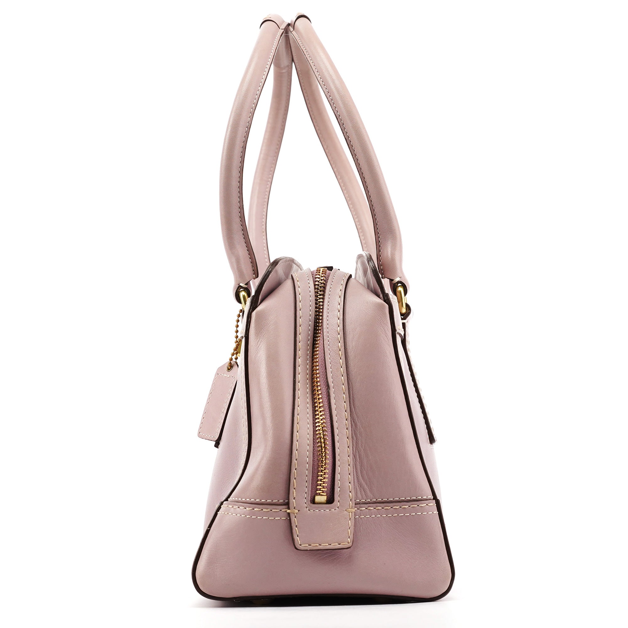 Coach F11540 Lilac Leather Turnlock Shoulder Bag