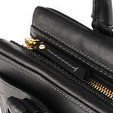 Coach F11547 Black Leather Turnlock Tote Bag