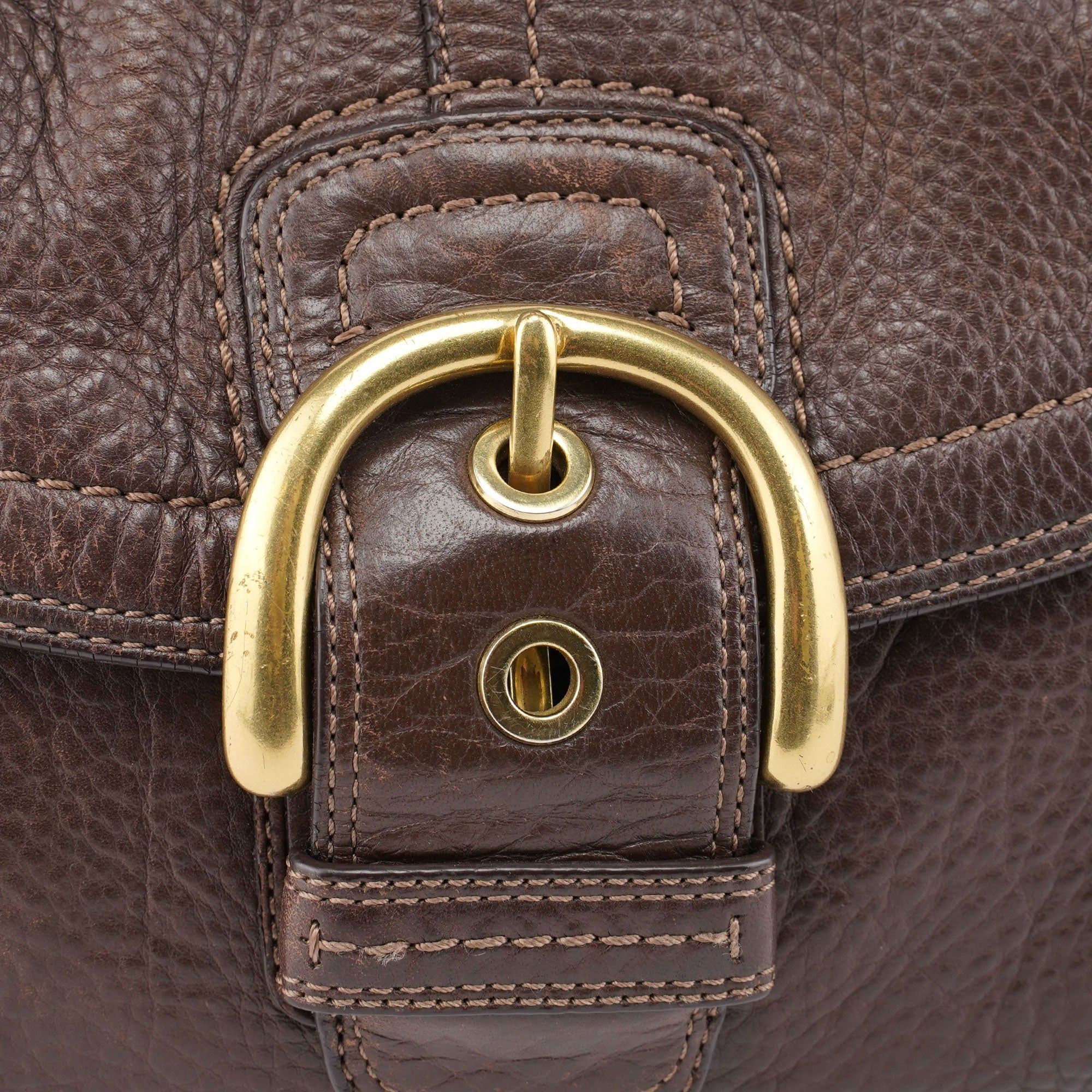 Coach F11840 Brown Leather Soho Shoulder Bag