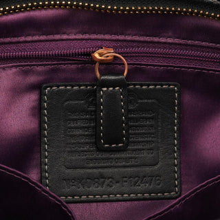 Coach F12178 Black Leather Hamptons Tote Bag