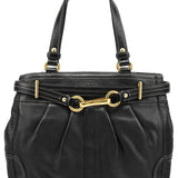 Coach F12178 Black Leather Hamptons Tote Bag