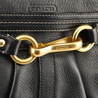 Coach F12178 Black Leather Hamptons Tote Bag