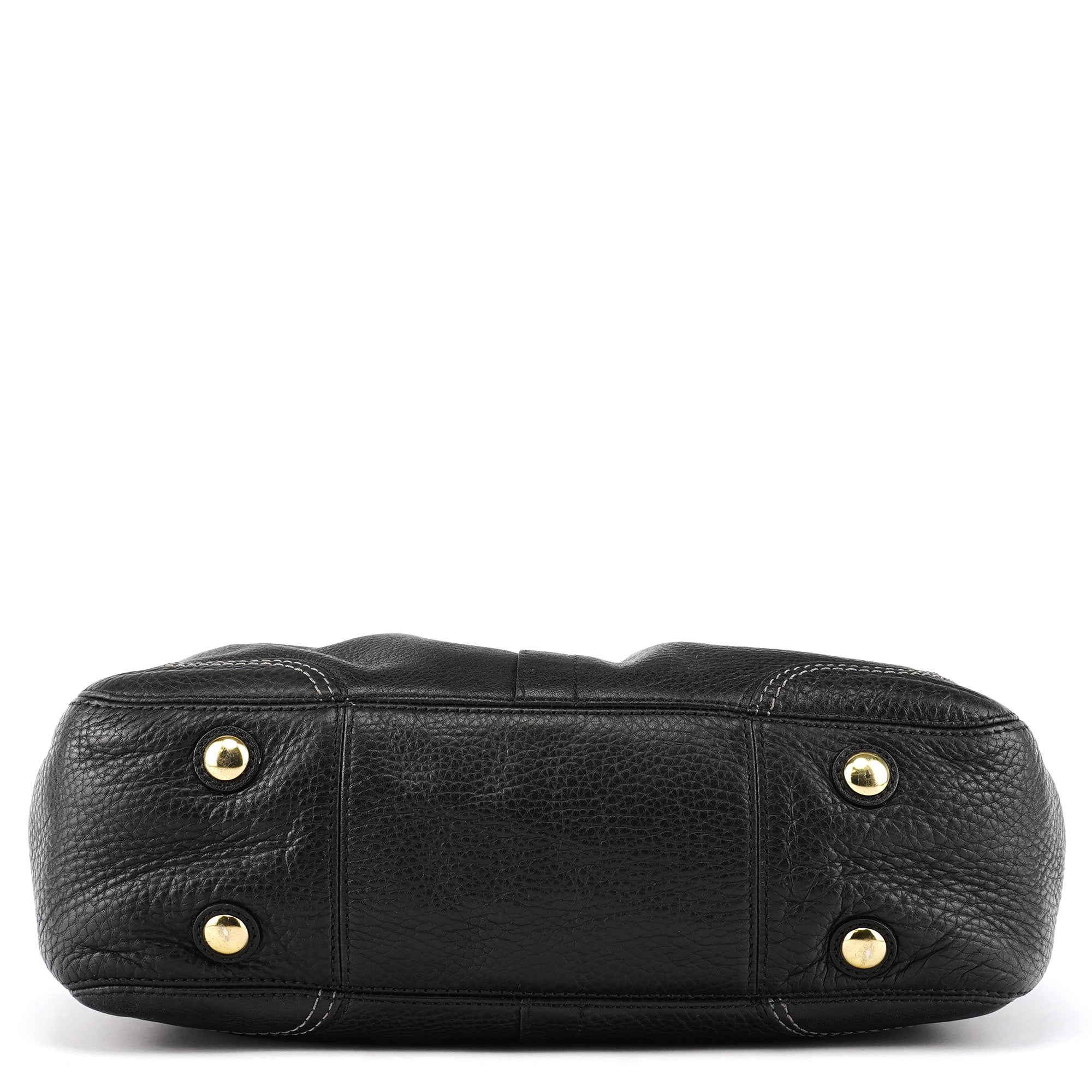 Coach F12178 Black Leather Hamptons Tote Bag