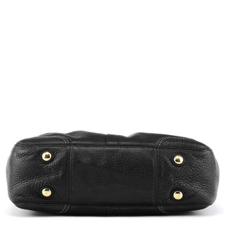 Coach F12178 Black Leather Hamptons Tote Bag