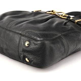 Coach F12178 Black Leather Hamptons Tote Bag