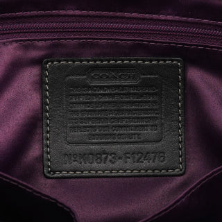 Coach F12178 Black Leather Hamptons Tote Bag