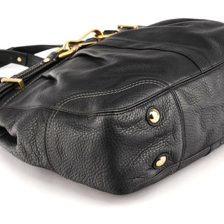 Coach F12178 Black Leather Hamptons Tote Bag