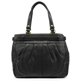 Coach F12178 Black Leather Hamptons Tote Bag