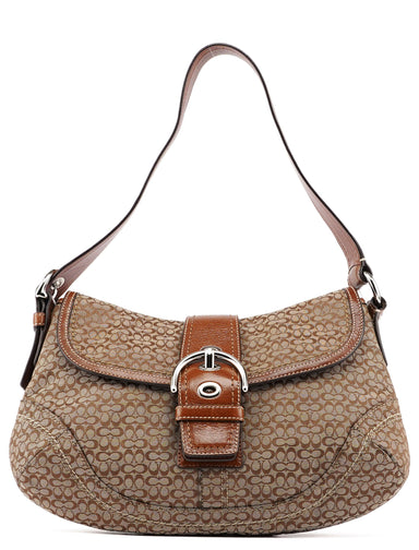 Coach F12309 Beige Signature C Soho Shoulder Bag