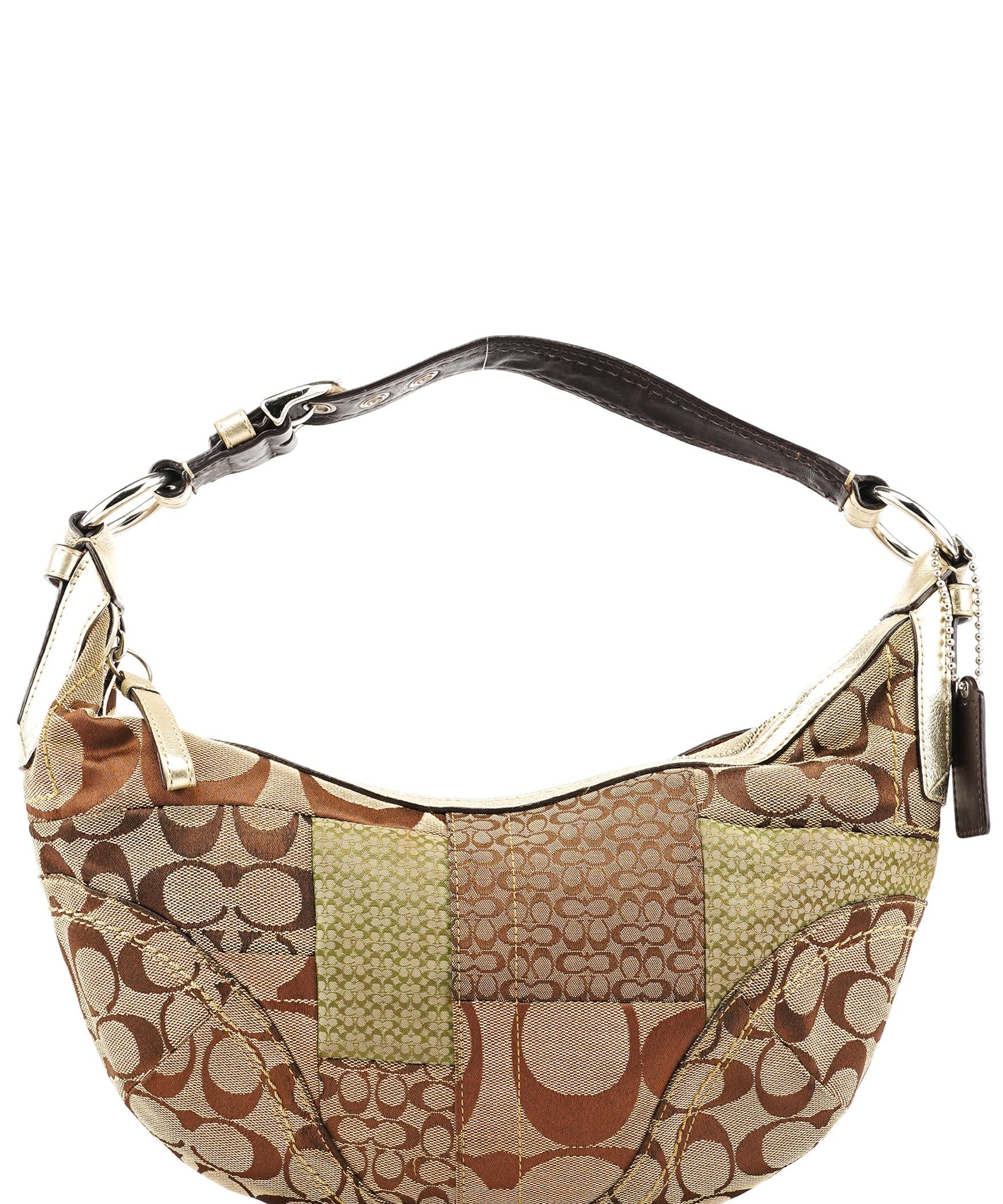 Coach F12315 Beige Patchwork Soho Shoulder Bag