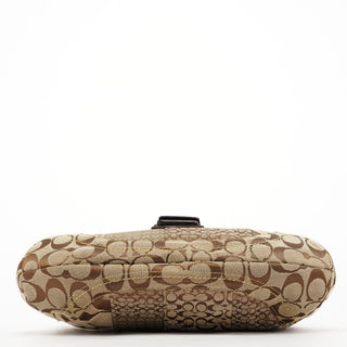 Coach F12316 Beige Gold Patchwork Soho Shoulder Bag