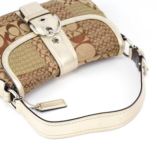 Coach F12316 Beige Patchwork Soho Shoulder Bag