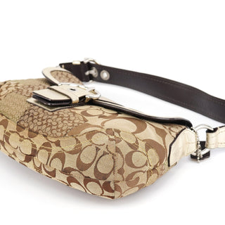 Coach F12316 Beige Patchwork Soho Shoulder Bag