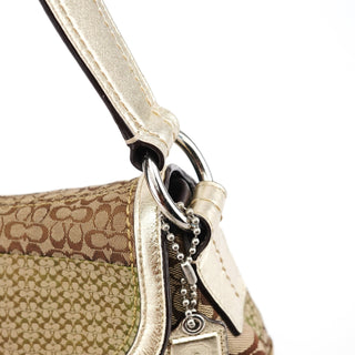 Coach F12316 Beige Patchwork Soho Shoulder Bag
