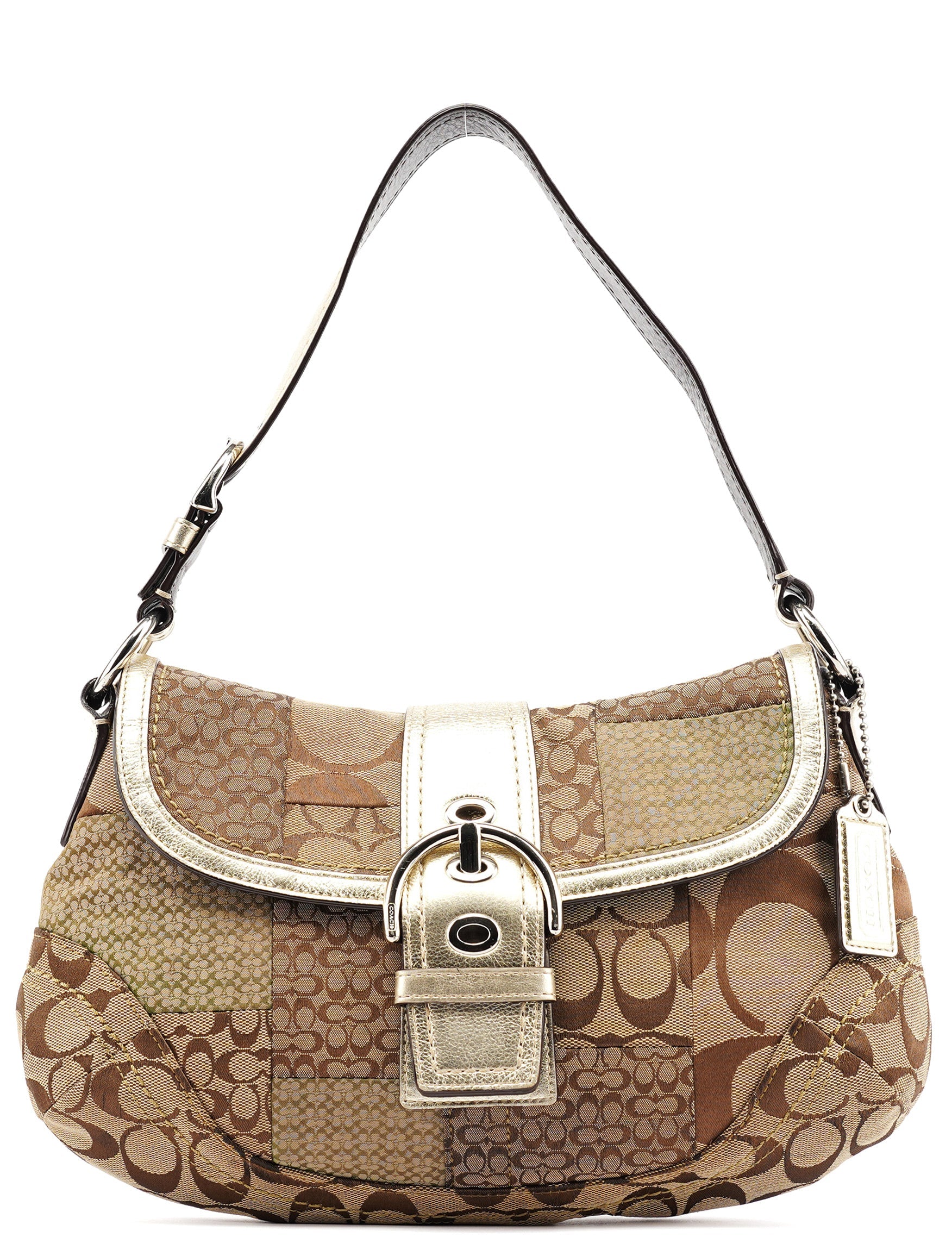 バッグ Coach Soho Shoulder Bag Patchwork 2228 Coach SOHO Vintage Multicolor Patchwork Jacquard C's Logo