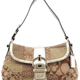 Coach F12316 Beige Patchwork Soho Shoulder Bag
