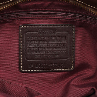 Coach F12467 Beige Brown Hamptons Tote Bag