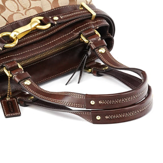 Coach F12467 Beige Brown Hamptons Tote Bag