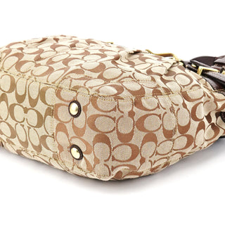 Coach F12467 Beige Brown Hamptons Tote Bag