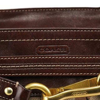 Coach F12467 Beige Brown Hamptons Tote Bag