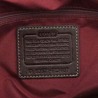 Coach F12467 Beige Brown Hamptons Tote Bag