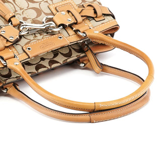 Coach F13065 Beige Signature Hampton Tote Bag