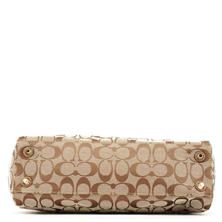 Coach F13065 Beige Signature Hampton Tote Bag