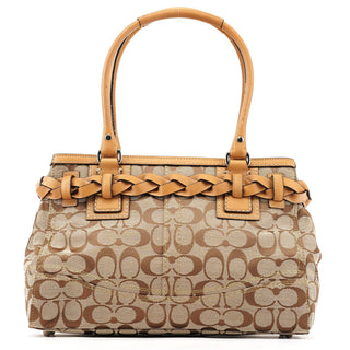 Coach F13065 Beige Signature Hampton Tote Bag