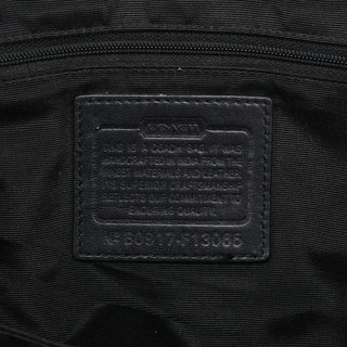 Coach F13065 Grey Black Signature Hamptons Tote Bag