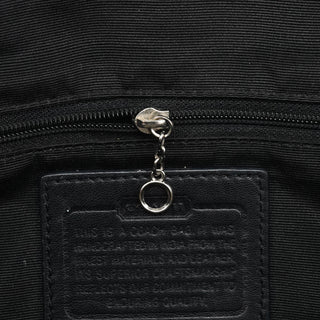 Coach F13065 Grey Black Signature Hamptons Tote Bag