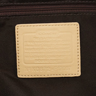 Coach F13087 Beige Pebbled Leather Hamptons Tote Bag