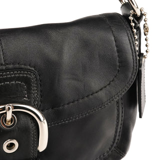Coach F13105 Black Leather Soho Shoulder Bag